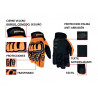 Guantes moto verano naranjas