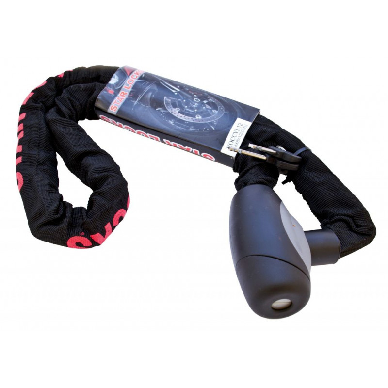 cadena antirrobo piton moto 1.20m